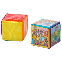 Betzold Lernspielzeug Pocket Cube - Würfel gestalten Kinder Bewegungswürfel Lernwürfel (1-St) bunt 10 cm