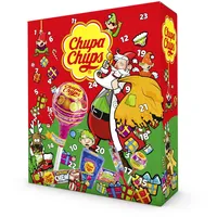 Chupa Chups XXL Adventskalender 2025, Weihnachts-Kalender mit 24 Türchen, Lutscher & Kaugummi, Süßigkeiten, geeignet für Kinder und Erwachsene, 1x614g