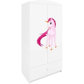 raumhirsch furniture Kinderkleiderschrank 90 x 175 x 52 cm Holzwerkstoff weiß