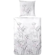 Primera Dafne weiß/rosa 135 x 200 cm + 80 x 80 cm