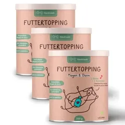 Hunderunde Futtertopping - Magen & Darm - Verdauung, Darmgesundheit, Ballaststoffe, Präbiotikum 750 g