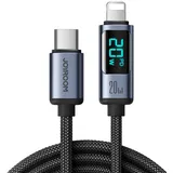 Joyroom Ladekabel für iPhone USB-C-Kabel Datenkabel 20W 1,2 m Schwarz