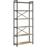 vidaXL Bücherregal 80 x 30 x 188 cm Sonoma-Eiche