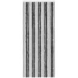 vidaXL Insektenschutzvorhang Chenille 90 x 220 cm Grau/Schwarz