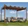 MCW Pergola 2,9 x 2,9 m Braun