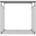 deluke Kaminholzregal Aluminium 70 x 165 x 165 cm Schwarz
