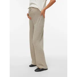 MAMA LICIOUS Mamalicious Umstandshose MLPAMMIE WIDE JRS PANTS HW NOOS mit elastischer Passform, aus Jersey grün XL (42)