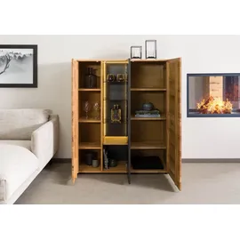 Massivmoebel24 Highboard Wildeiche 116x43,5x143 Natur geölt/lackiert KITZBÜHEL #107