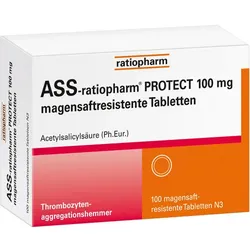 ASS-ratiopharm Protect 100 mg magensaftresistent Tabletten