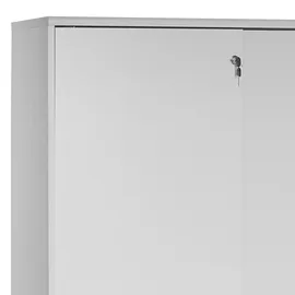 MÖBELPARTNER Serie 4000 Aktenschrank 100 x 39,5 x 152,8 cm grau