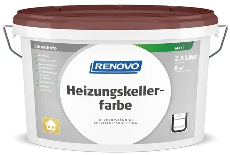 RENOVO Heizungskellerfarbe matt, rotbraun