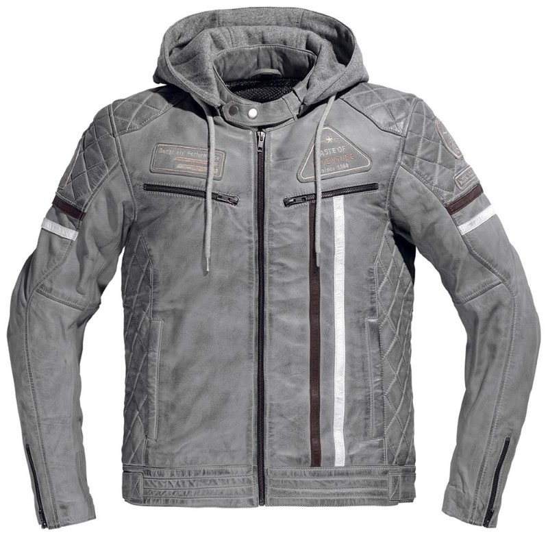 Lederjacke Difi Detroit hellgrau, 48