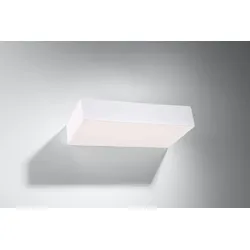 Licht-Erlebnisse Wandlampe FLORJAN 2x G9 max. 40W Weiß Keramik LE70489