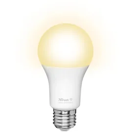 Trust E27 Smart Lampe, Dimmbar E27 LED Birne, Leuchtmittel für Alexa und Google Home, Kein Hub Erforderlich, 2.4GHz Glühbirne RGB, WI-Fi Lampe, Weiß - 2er-Pack