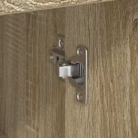 vidaXL Sonoma Eiche Stauraumschrank 156 x 40 x 80 cm Eiche