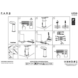 faro BARCELONA Sockelleuchte Aluminium 35,0 cm inkl. LED-Lampe grau