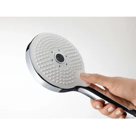 Duravit Handbrause 3jet Click 120 240mm, Anschl.-G. G 1/2, chrom/weiß