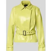 Jacke mit Gürtel und Ärmelriegeln, Apfel, 40