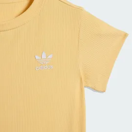 adidas KURZÄRMLIGER GERIPPTER ONESIE, REGULAR - Orange Tint - 92
