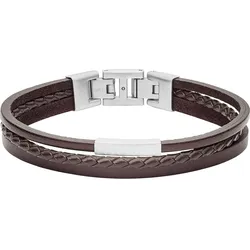 Fossil Armband Leder braun Herren 