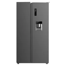 Cecotec Bolero CoolMarket SBS 562 Dark D Side-by-Side (562 l, 1770 mm hoch, Dark Inox)