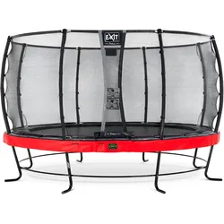 EXIT Elegant Premium Trampolin ø427cm mit Deluxe Sicherheitsnetz - rot EINHEITSGRÖSSE