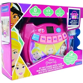 Lexibook Lexibook, Disney Prinzessin, Tragbarer Karaoke-Digitalplayer für Kinder, Mikrofone, Lichteffekte, Bluetooth®, Aufnahme- und Stimmwechselfunktion, Pink, MP320DPZ