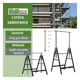 Trutzholm 2 x Arbeitsbock 7-fach höhenverstellbar