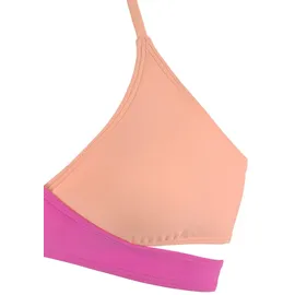 BENCH Triangel-Bikini Damen Orange/Pink 38 Cup C/D