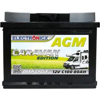 Electronicx Caravan Edition Batterie AGM 80 Ah 12V