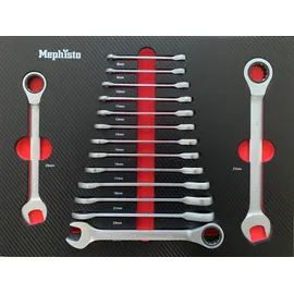 Mephisto Werkzeugwagen Einlagen Set mit 7 Einlagen Hartschaum bestückt mit Werkzeug