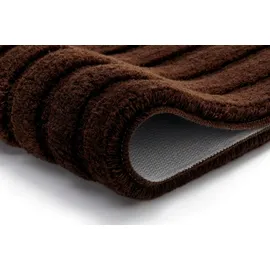 KLEINE WOLKE Badematte Cord Braun 60 x 60 cm