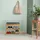 Relaxdays Schuhbank 49 x 55 x 30 cm grau / natur
