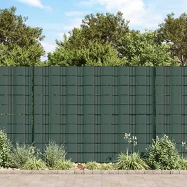 vidaXL Gartenzaun-Sichtschutz PVC 70 x 19 cm Grün Kunststoff