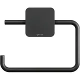 Geesa Toilettenpapierhalter ohne Deckel Topaz - Klopapierhalter zum Bohren, schwarz matt