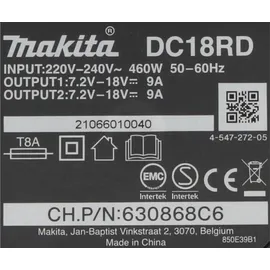 Makita Power Source Kit 18 V Li-Ion 2 x 6,0 Ah + DC18RD Ladegerät 199484-8