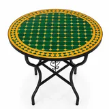 Terrassentisch Gartentisch Outdoor Tisch Mosaiktisch Rund Orientalisch Ø 100 cm