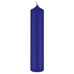 Kopschitz Kerzen Altarkerzen, Kaminkerzen Royalblau 300 x Ø 60 mm, 4 Stück, Kerzen mit Dornbohrung in RAL Kerzengüte Qualität