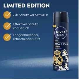 NIVEA Active Sport Deo Spray 6 x 150 ml