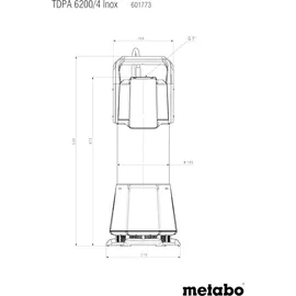 Metabo TDPA 6200/4 Inox 601773000
