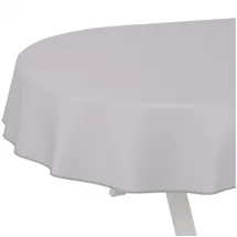 ANRO Wachstuch-Tischdecke abwaschbar Oval 240 x 140 cm Grau