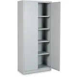 Ceha Stahl- und Flügeltürenschrank Classic 80 x 38 cm in lichtgrau
