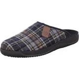 ROHDE Pantoffel Karo Muster Blau 44