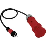 Doktorvolt Adapter 1m 230V Unischuko Stecker auf Starkstrom 32A 230V 5P Kupplung 2780