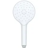 Wenko Duschkopf, Nie Wieder Kalk, Automatic Cleaning, Duschbrause, Antikalk mit automatischer Reinigungsfunktion, Brausekopf Rund, Weiß, Durchmesser: 12 cm
