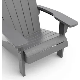 KETER Troy Gartensessel 81 x 80 x 96,5 cm grau