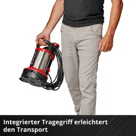 Einhell Schmutzwasserpumpe GE-DP 7535 N LL ECO Flutset (Komplett-Set, Inkl. Gewebeschlauch und Zubehör)