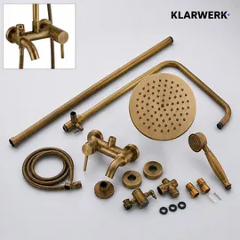 klarwerk JANA Vintage Regendusche Set Gold 27271000