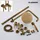 klarwerk JANA Vintage Regendusche Set Gold 27271000