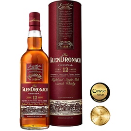 Glendronach 12 Years Old Original Single Malt Scotch 43% vol 0,7 l Geschenkbox